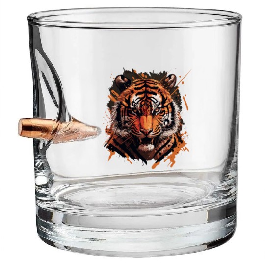 Tiger Bullet Whiskey Glasses