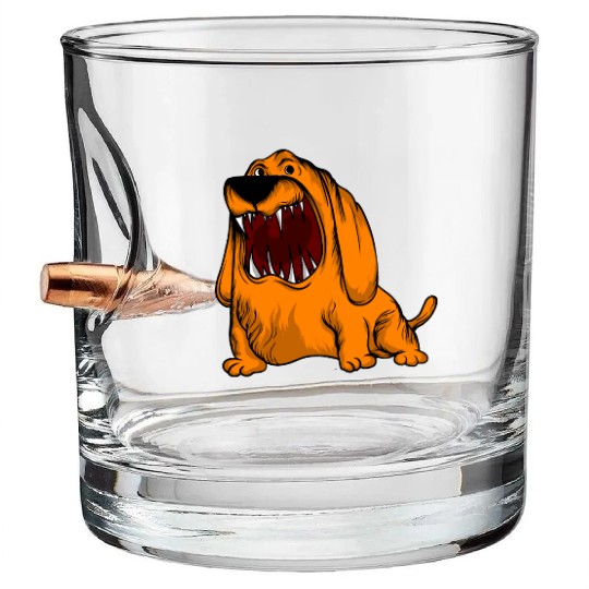 Scary Big Mouth Dog Owners Pet Lover Gift Ideas Bullet Whiskey Glasses