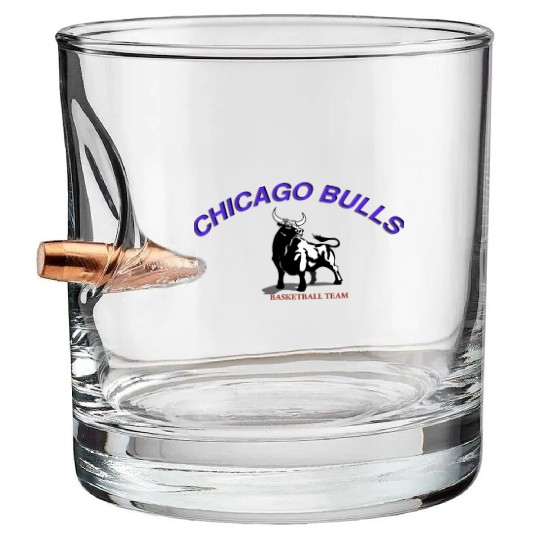 CHICAGO BULLS Bullet Whiskey Glasses