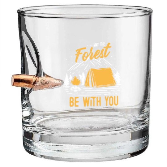 May The Forest Be With You Bullet Whiskey Glasses