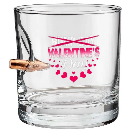 funny valentines day hump day Bullet Whiskey Glasses
