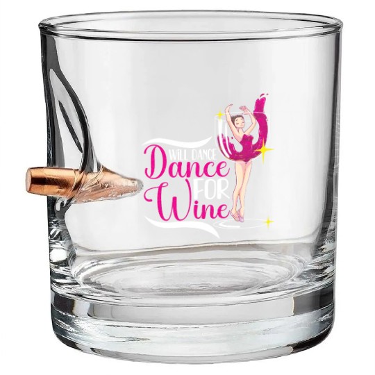 Ballet Ballerina Dance Dancer Dancing Ballet Gift Bullet Whiskey Glasses