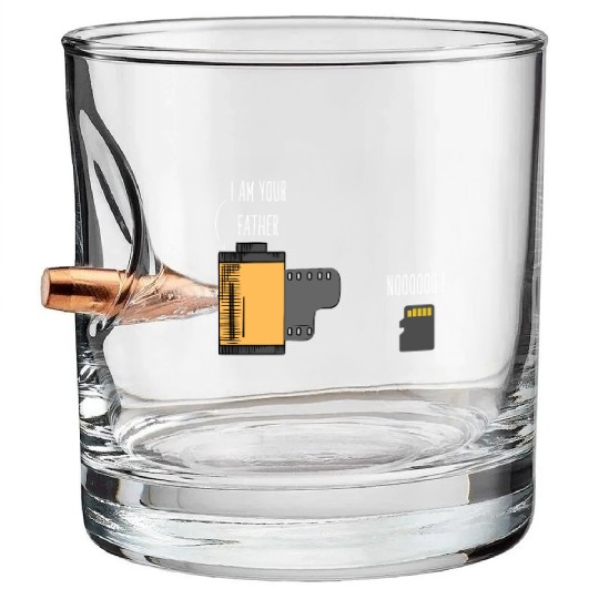 Funny Photography Film Father of SD Card Bullet Whiskey Glasses