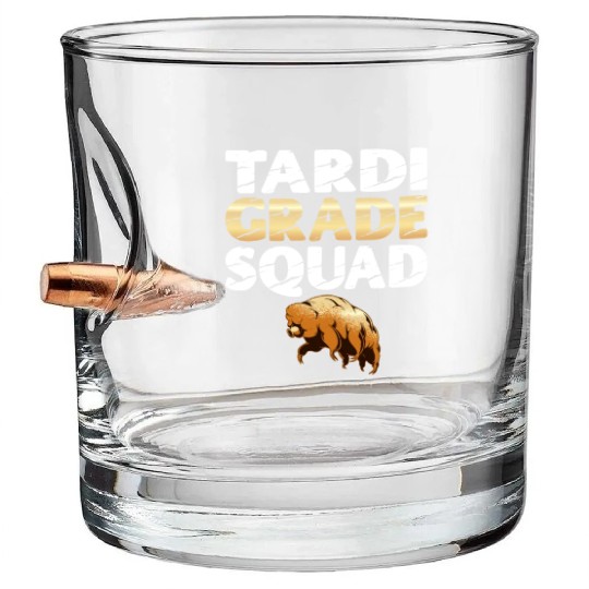 Tardigrade Squad Moss Piglet Science Lover Bullet Whiskey Glasses