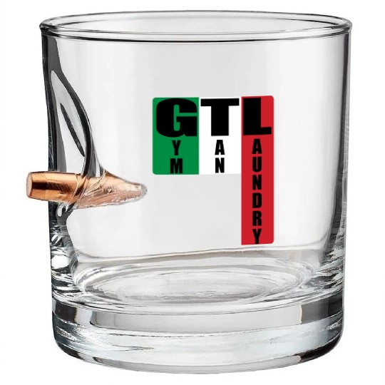 Gym Tan Laundry Bullet Whiskey Glasses