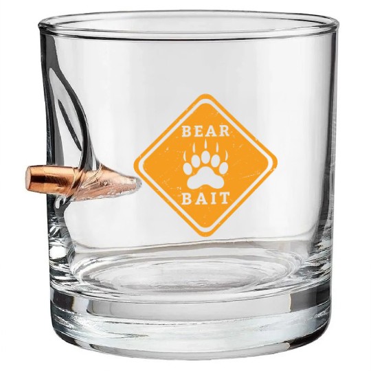 Gay Bear Bait Pride - Subgroup LGBTQ Community Bullet Whiskey Glasses
