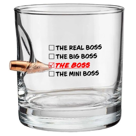 THE BOSS Bullet Whiskey Glasses