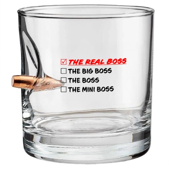 THE REAL BOSS Bullet Whiskey Glasses