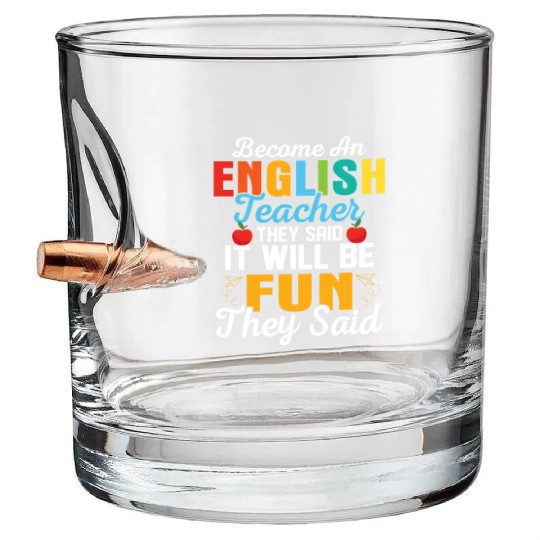 Become An English Teacher Language Grammar Bullet Whiskey Glasses