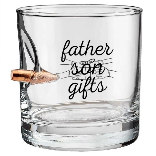 father son gifts Bullet Whiskey Glasses