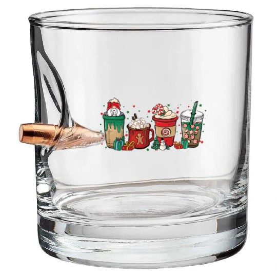 Christmas Chocolate Cup Bullet Whiskey Glasses