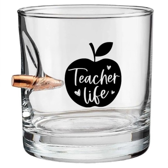 Teacher Bullet Whiskey Glasses