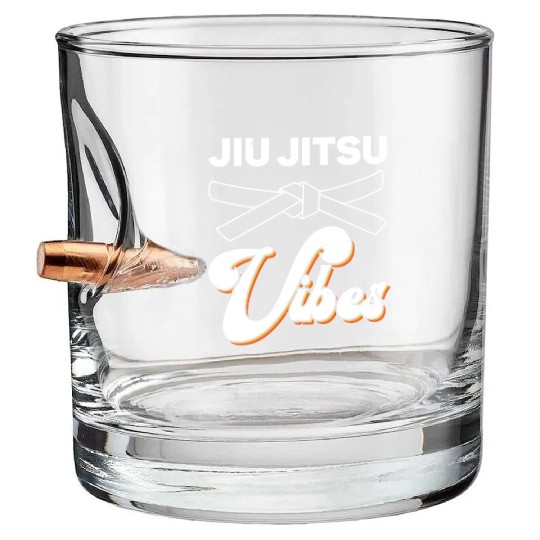 Jiu jitsu vibes jujutsu martial arts mma combat Bullet Whiskey Glasses