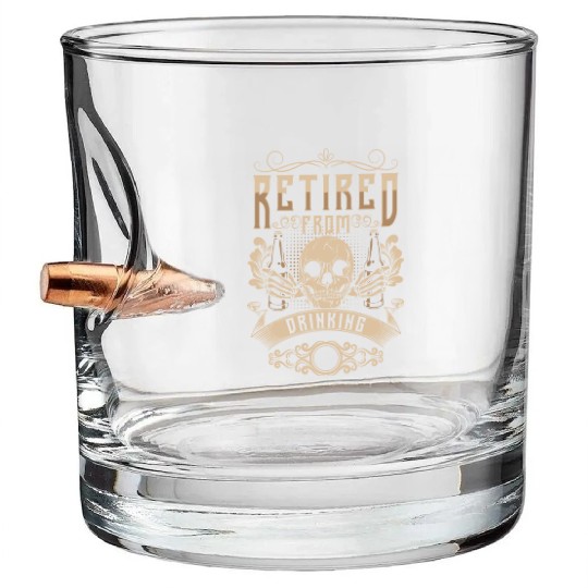 Alcohol Free Booze Drunkards End Bullet Whiskey Glasses