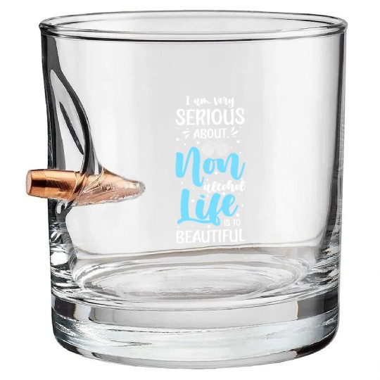 Alcohol Free Alcoholic Drunkards Bullet Whiskey Glasses
