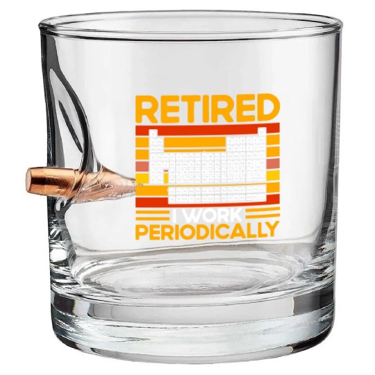 Chemistry Gift Scientists Chemist Bullet Whiskey Glasses