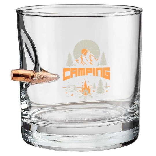 Camping Adventures Lifestyle Bullet Whiskey Glasses