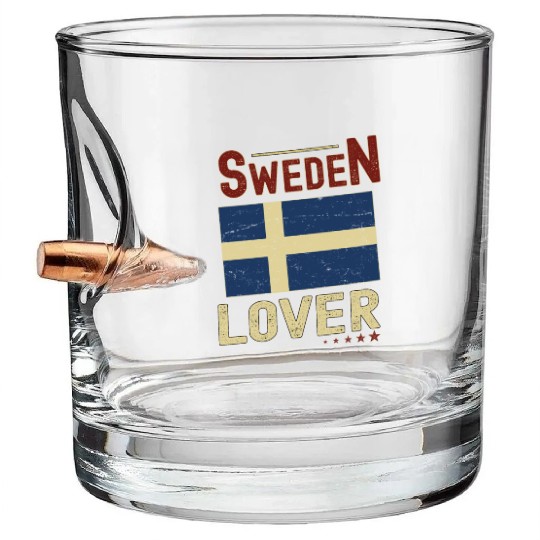 Sweden Travel Bullet Whiskey Glasses