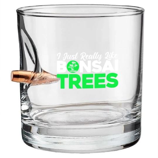 Bonsai Tree Owner Gift Bonsai Tree Gardening Bullet Whiskey Glasses