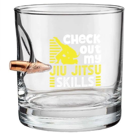 Jujutsu check out my jiu jitsu skills martial arts Bullet Whiskey Glasses