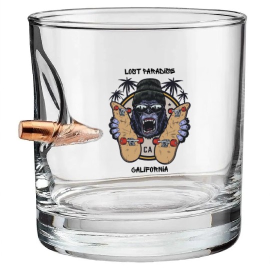 LOST PARADISE Bullet Whiskey Glasses