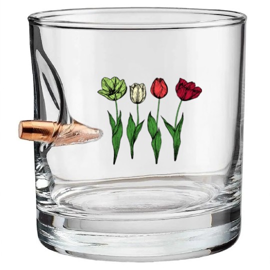 Tulip Gardening Tulips Bullet Whiskey Glasses