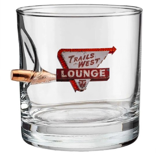 Trails West Lounge Route 66 Tucumcari New Mexico Bullet Whiskey Glasses
