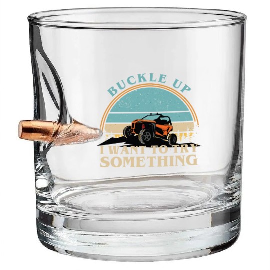Off Road Racing Monster Truck Racer Lifestyle Gift Bullet Whiskey Glasses