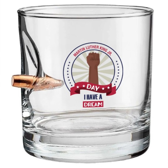 Martin Luther King Jr. Day Bullet Whiskey Glasses