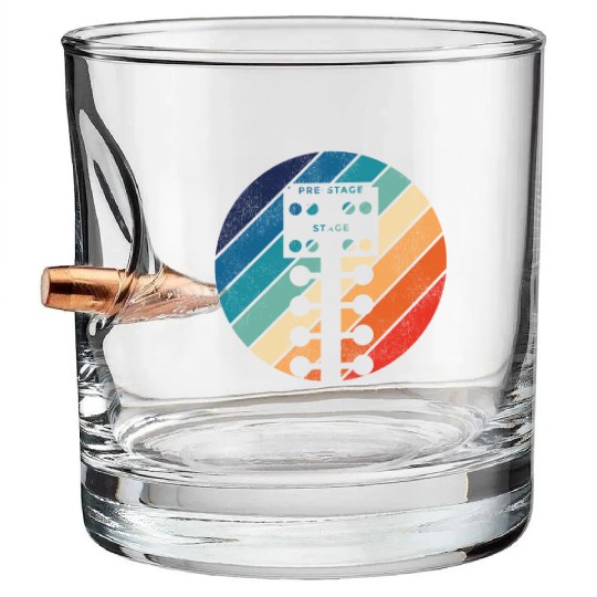 Drag Racing Race Car Retro Vintage Bullet Whiskey Glasses