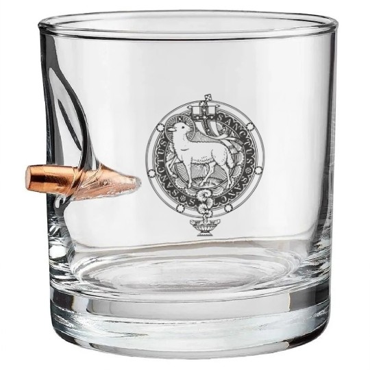 Sanctus Agnus Dei Lamb God Traditional Latin Mass Bullet Whiskey Glasses