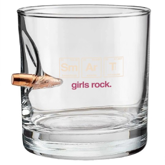 SMART GIRLS ROCK - Elements Periodic Table Bullet Whiskey Glasses