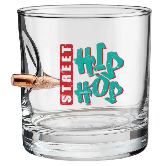 Street Hip Hop Music Direction Rap Graffiti Bullet Whiskey Glasses