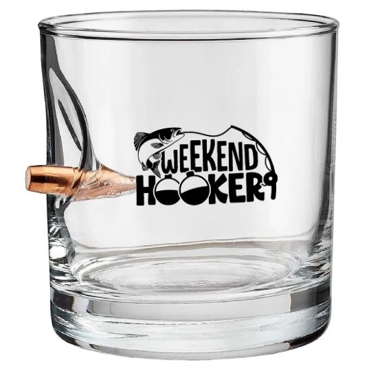 Weekend Hooker Bullet Whiskey Glasses Fishing