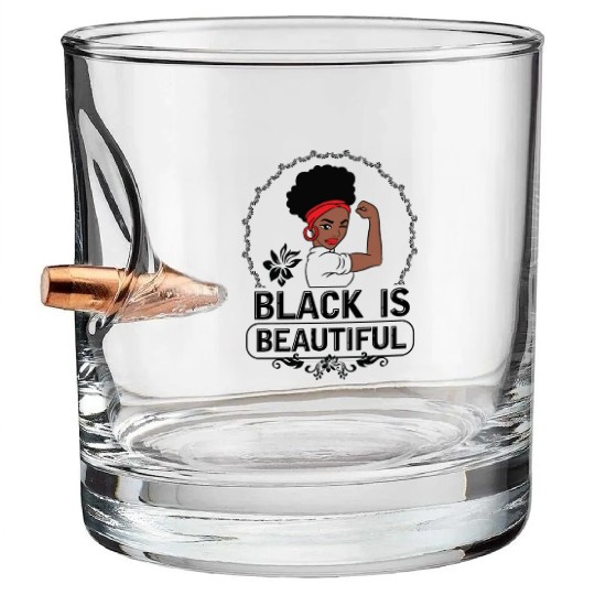 Black Is Beautiful Bullet Whiskey Glasses