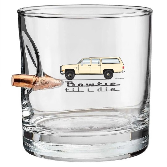 bowtie Santa Fe Tan Bullet Whiskey Glasses