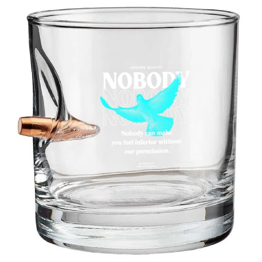 Nobody Dove Streetwear Bullet Whiskey Glasses