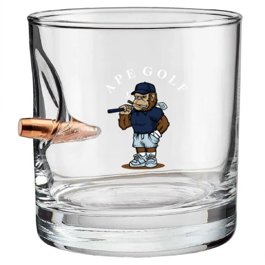 Ape Golf Streetwear Bullet Whiskey Glasses