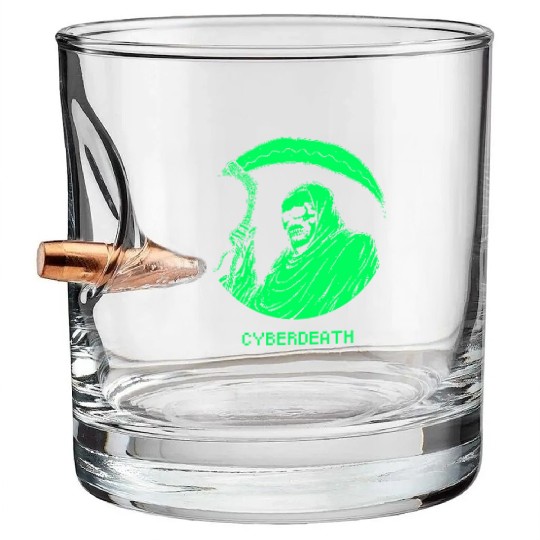 Retro Pixel Reaper Streetwear Bullet Whiskey Glasses