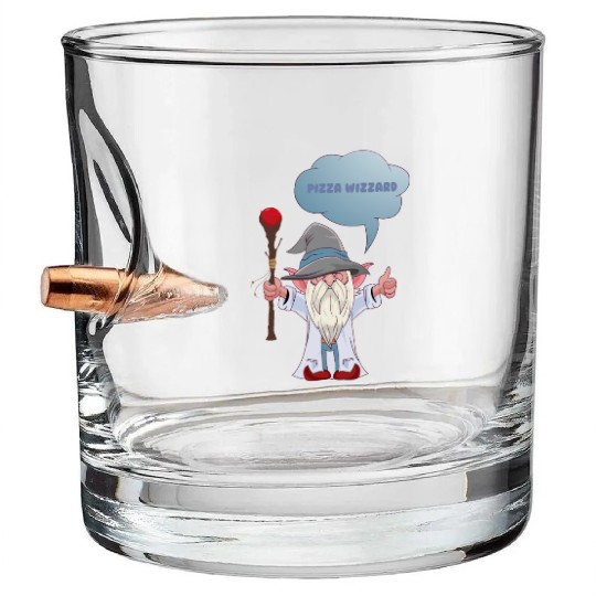 Cheer for the Wizard - Pizza Wizzard Bullet Whiskey Glasses