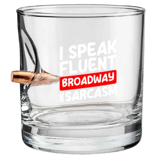 Actor Theater Fan Comedy Drama Club Bullet Whiskey Glasses