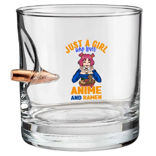 Just a girl who loves anime, ramen and shibas Bullet Whiskey Glasses