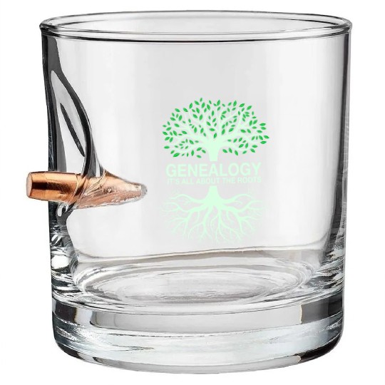 Family Tree Bullet Whiskey Glasses Genealogy