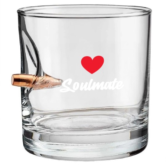 Soulmate Valentine's Day Bullet Whiskey Glasses
