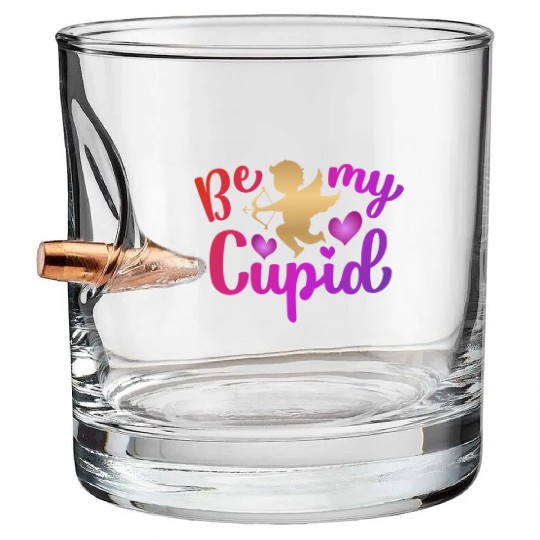 Valentines Sublimation Be My Cupid166 Bullet Whiskey Glasses