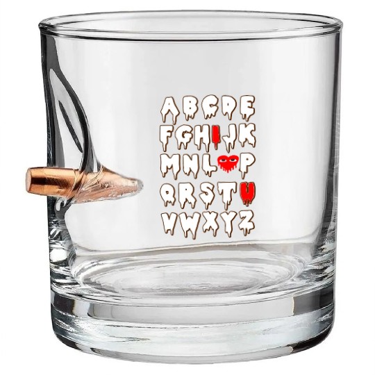 i love you Bullet Whiskey Glasses