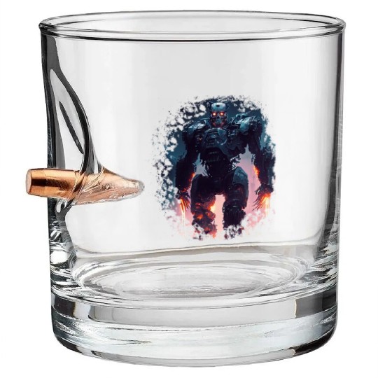 Terminator Exoskeleton Bullet Whiskey Glasses