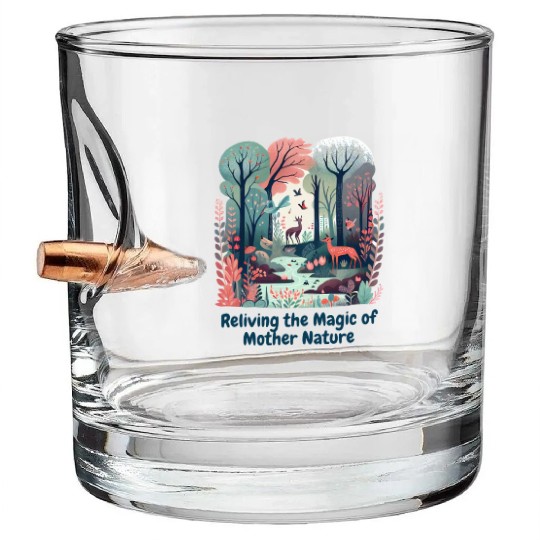 Get Your Fill of Nature with Our Classic Designs Bullet Whiskey Glasses