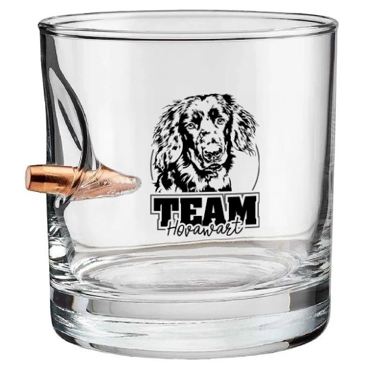 TEAM Hovawart dog mom dogsport Bullet Whiskey Glasses