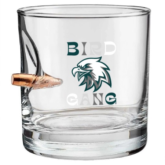 Eagle Bird Gang Funny Philadelphia Bullet Whiskey Glasses